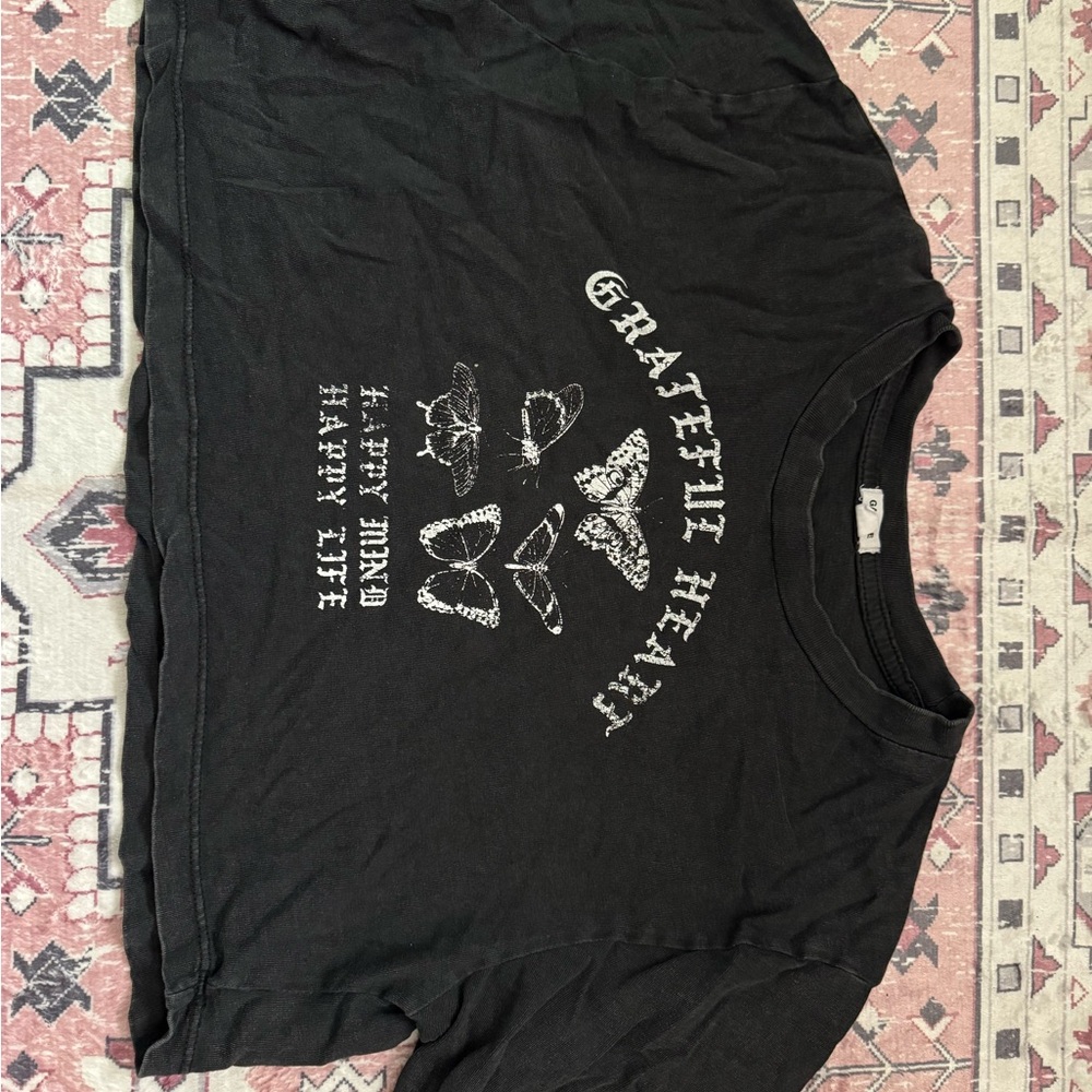 Garage Black Tee with White Text